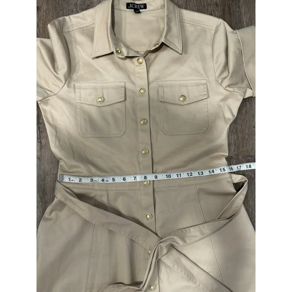 J. Crew Women’s Tie-Waist Shirtdress Size 6